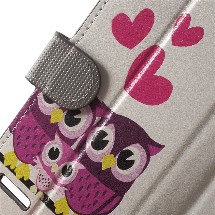 Magnetic Leather Stand Cover for Lenovo Vibe K5 Plus / Vibe K5 - Hearts and Owls-5