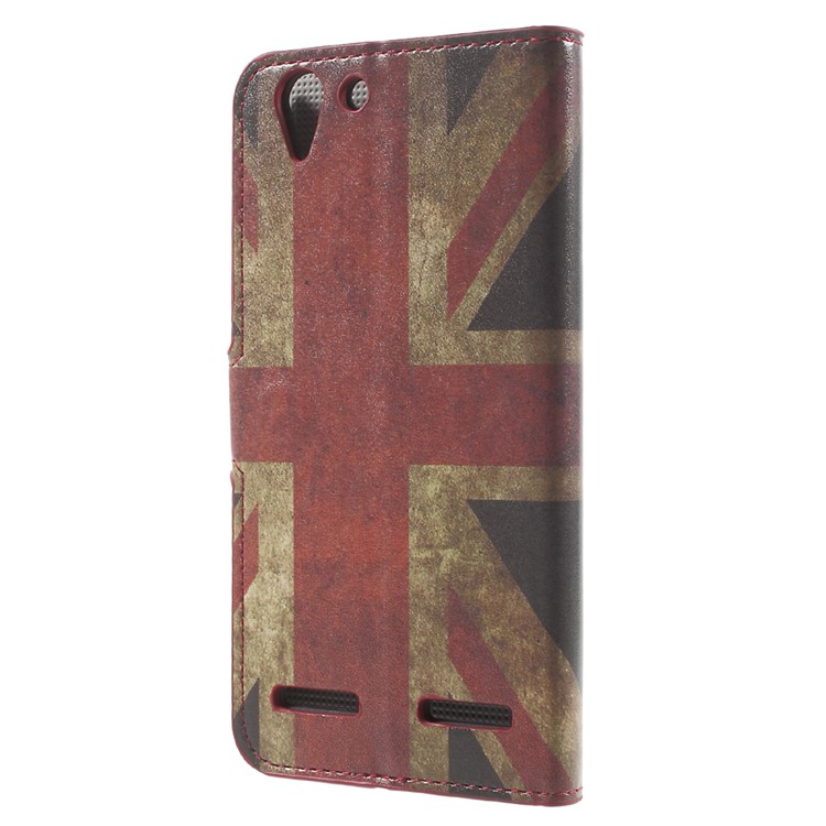 Wallet Leather Stand Case Cover for Lenovo Vibe K5 Plus / Vibe K5 - Vintage UK Flag-2