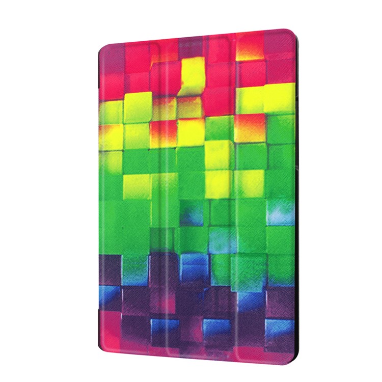 Tri-fold Stand Leather Flip Case for Lenovo Tab3 8 - 3D Effect Checks-4
