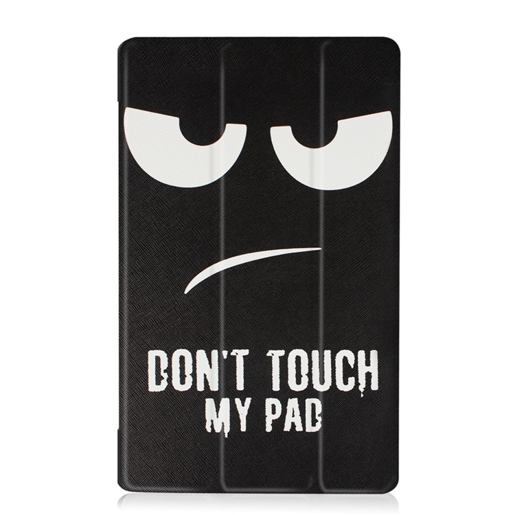 Tri-fold Stand Flip Leather Case for Lenovo Tab3 8 - Angry Face-2