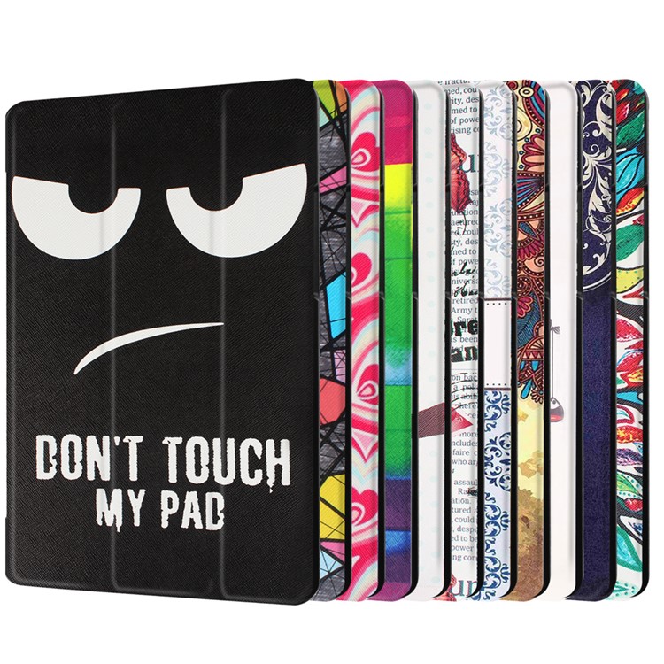 Tri-fold Stand Flip Leather Case for Lenovo Tab3 8 - Angry Face-9