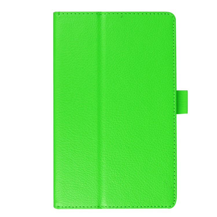 Litchi Texture Folio Stand Leather Case for Lenovo Tab3 7 - Green-2