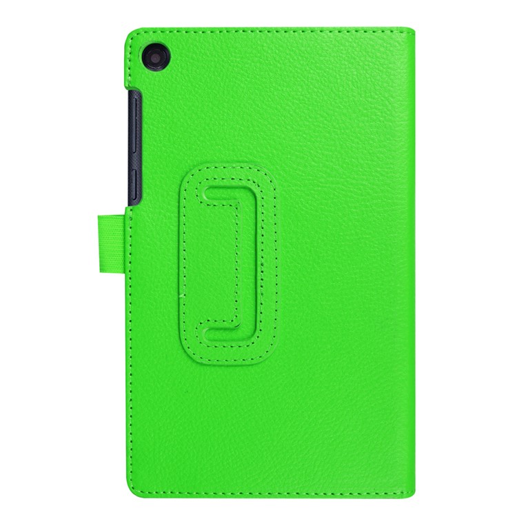 Litchi Texture Folio Stand Leather Case for Lenovo Tab3 7 - Green-3