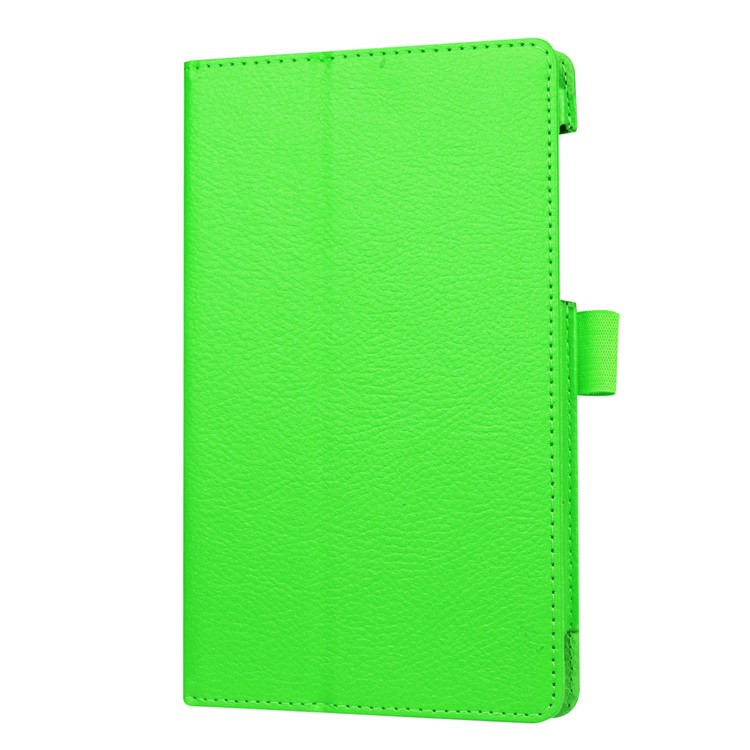 Litchi Texture Folio Stand Leather Case for Lenovo Tab3 7 - Green-4