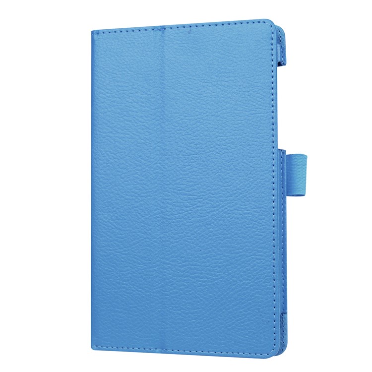 Litchi Texture Tablet Leather Case for Lenovo Tab3 7 - Light Blue-4