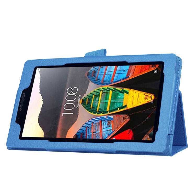 Litchi Texture Tablet Leather Case for Lenovo Tab3 7 - Light Blue-6