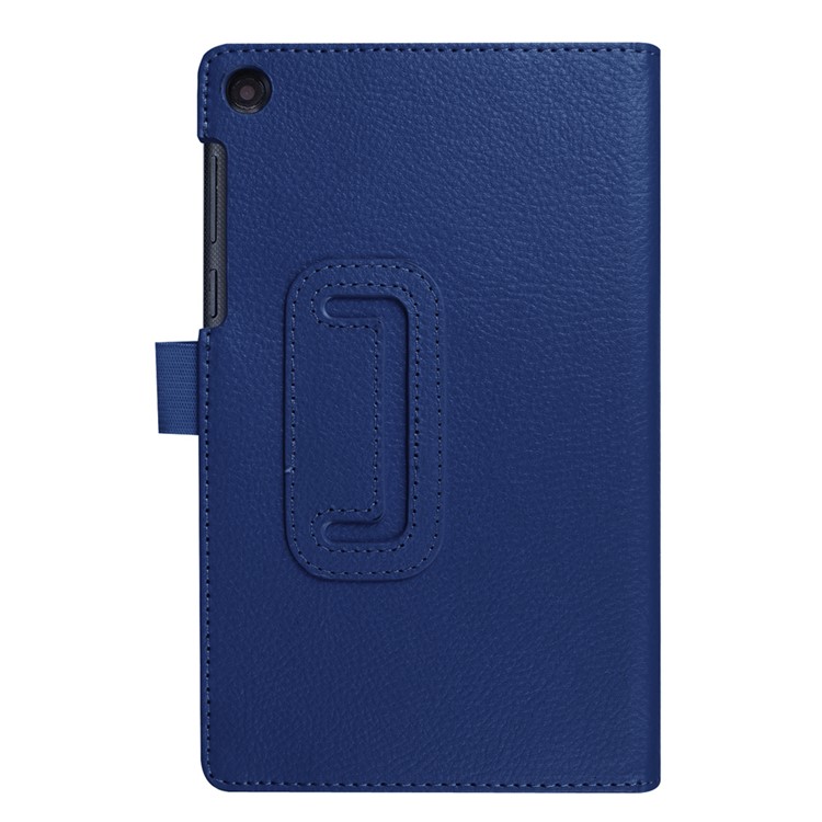 Litchi Texture Tablet Leather Cover for Lenovo Tab3 7 - Dark Blue-3
