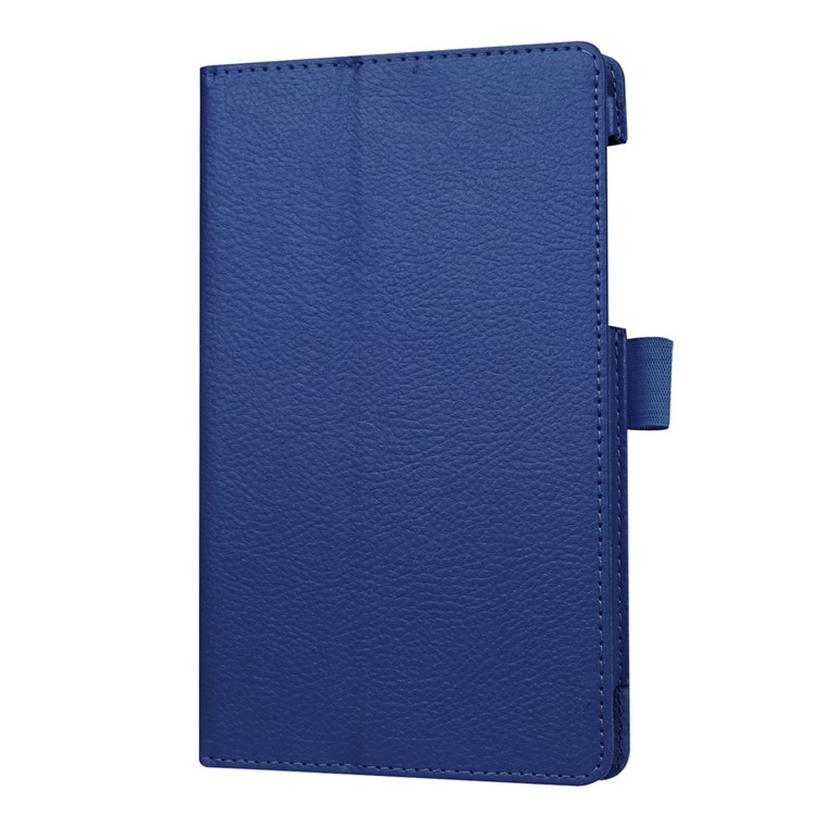 Litchi Texture Tablet Leather Cover for Lenovo Tab3 7 - Dark Blue-4