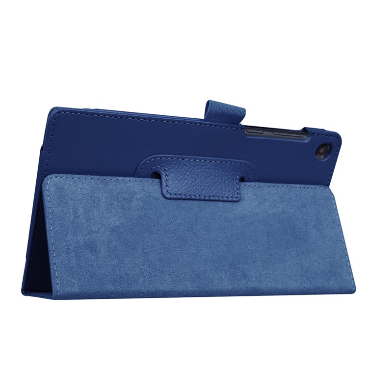 Litchi Texture Tablet Leather Cover for Lenovo Tab3 7 - Dark Blue-7