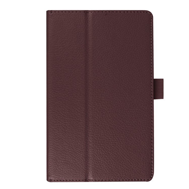 Litchi Texture Protective Leather Cover for Lenovo Tab3 7 - Coffee-2