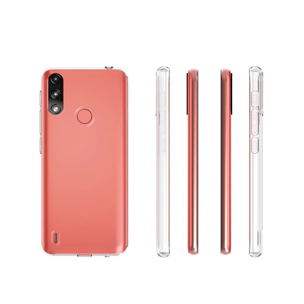 10Pcs/Pack Phone Protector Shell for Motorola Moto E7 Power Flexible TPU Watermark Resistant Cover Case-4