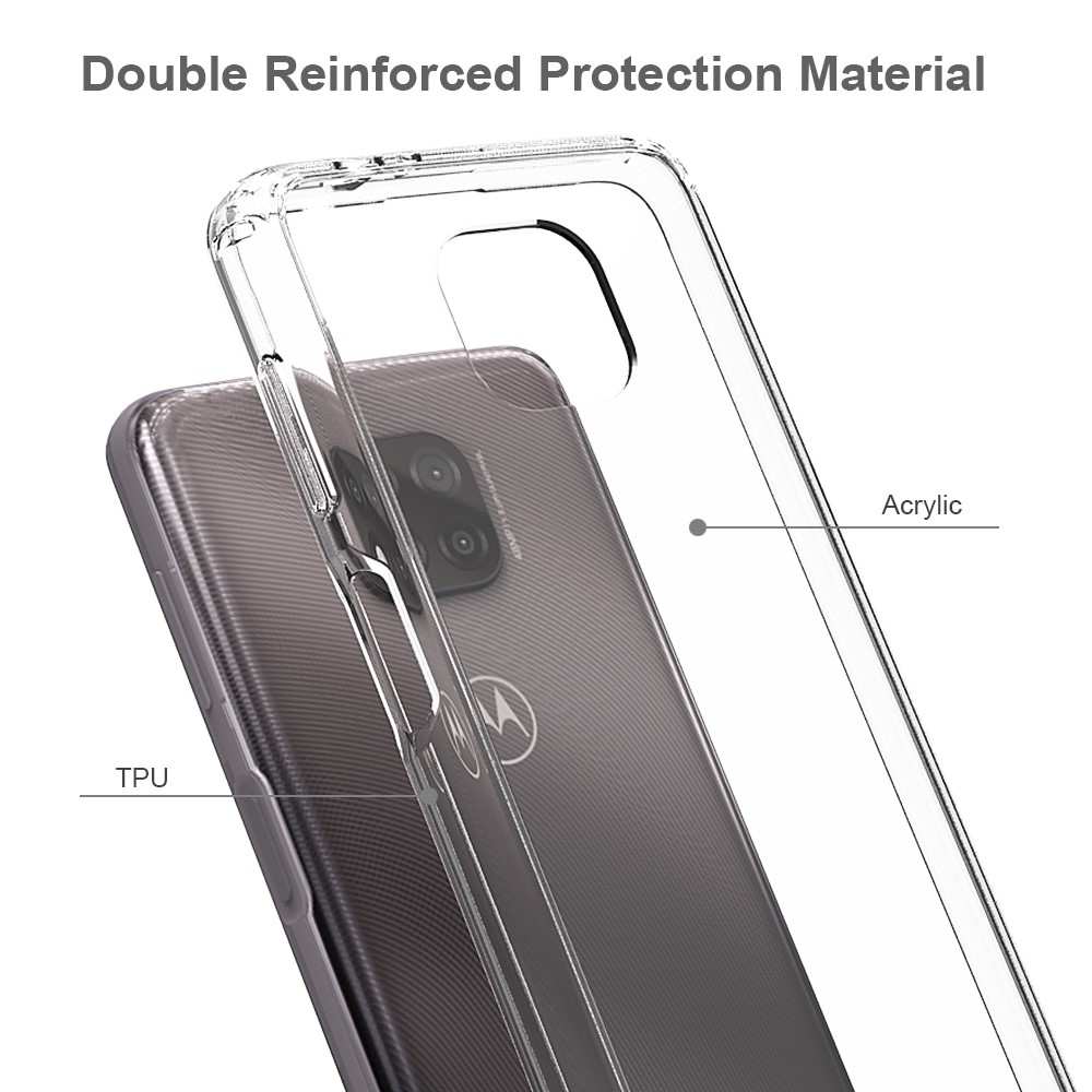 TPU + Acrylic Anti-Scratch Transparent Hybrid Shell for Motorola Moto G Power (2021)-3