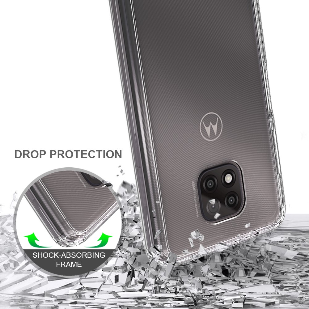 TPU + Acrylic Anti-Scratch Transparent Hybrid Shell for Motorola Moto G Power (2021)-5