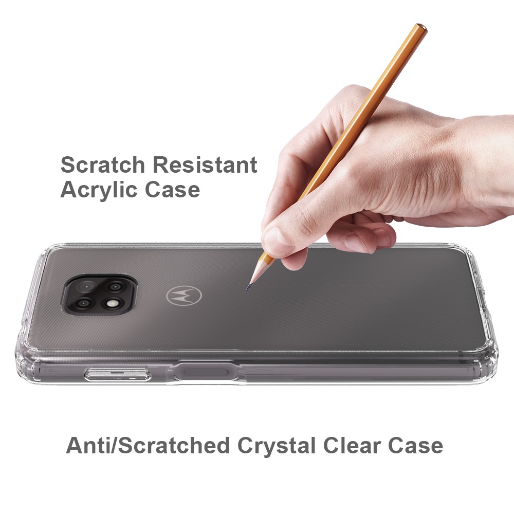 TPU + Acrylic Anti-Scratch Transparent Hybrid Shell for Motorola Moto G Power (2021)-6