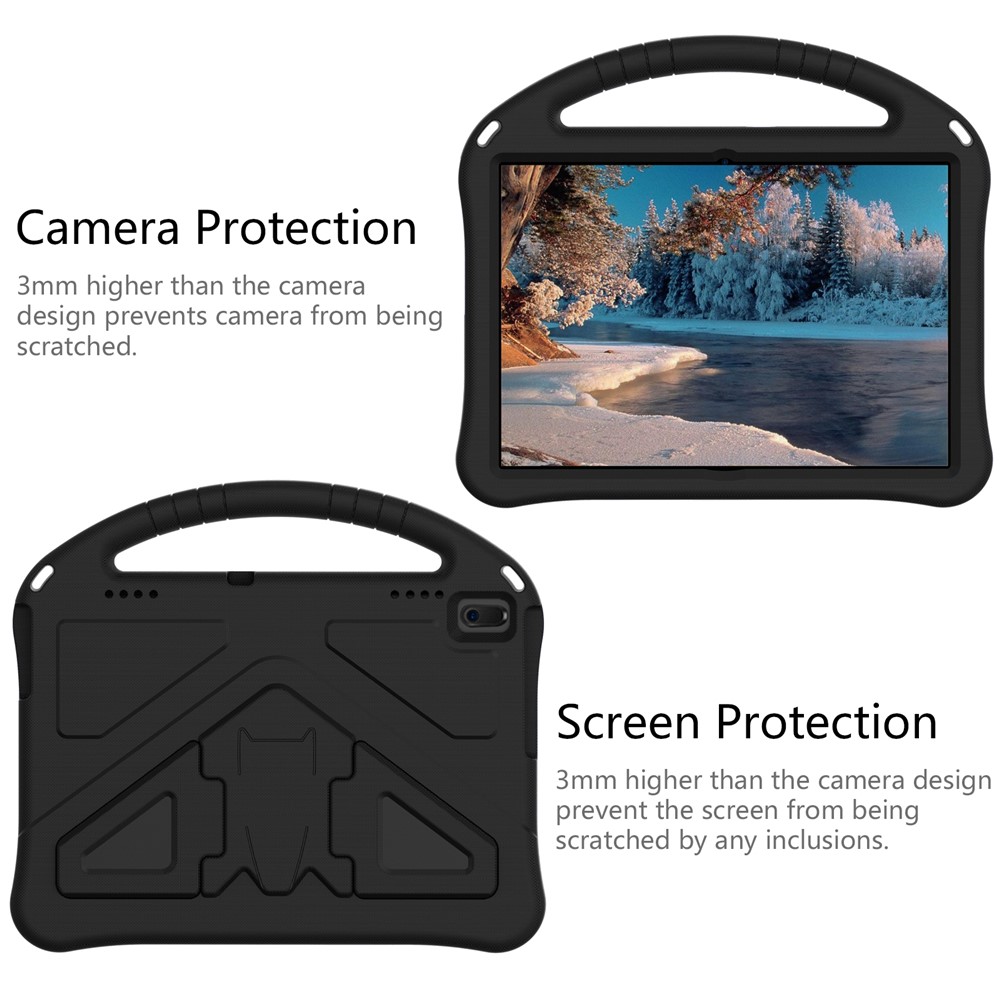 Anti-shock EVA Kickstand Case with Pen Slot Handle for Lenovo Tab E10 - Black-2