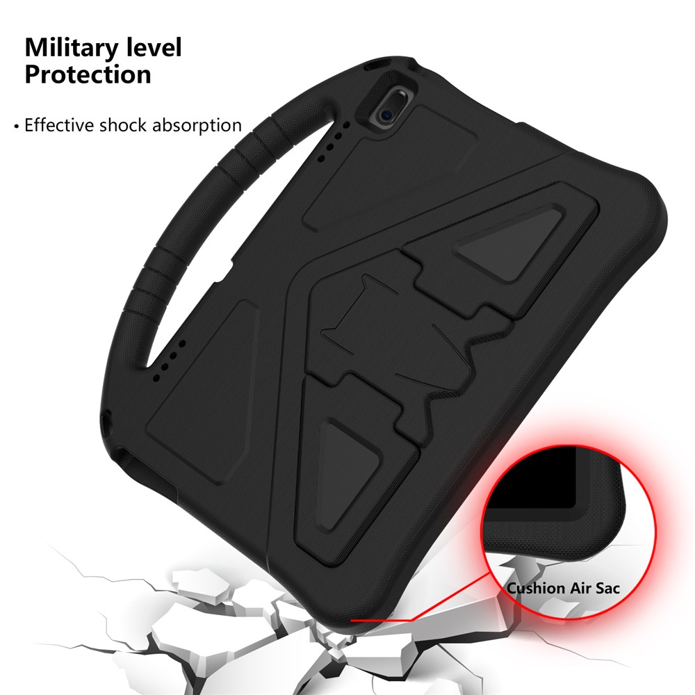 Anti-shock EVA Kickstand Case with Pen Slot Handle for Lenovo Tab E10 - Black-3