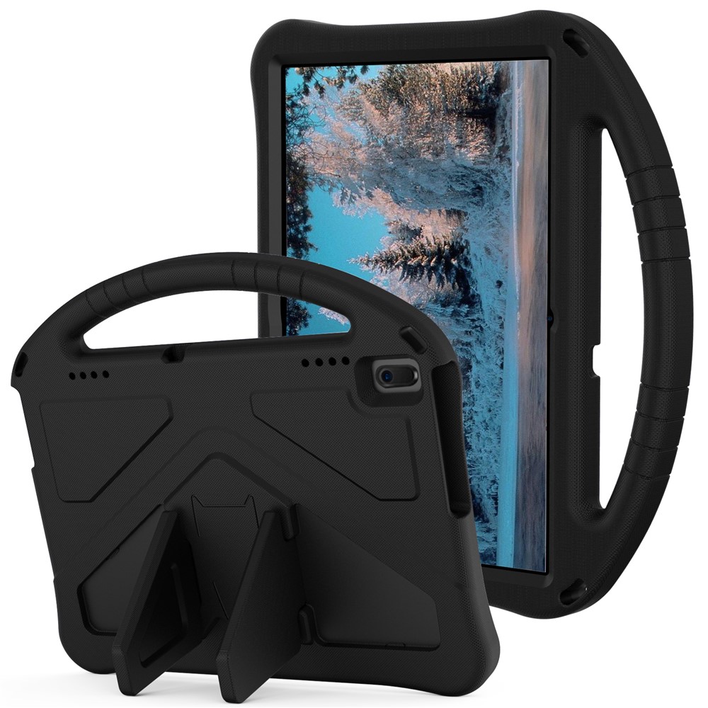 Anti-shock EVA Kickstand Case with Pen Slot Handle for Lenovo Tab E10 - Black-6
