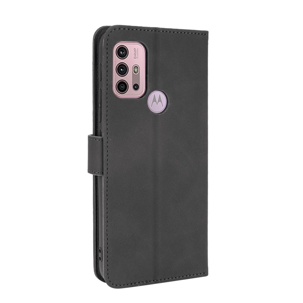 Auto-absorbed Stand Carbon Fiber Texture Leather Shell Cover for Motorola Moto G30 / G10 / G10 Power - Black-6