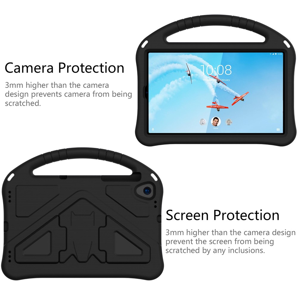 Caso de Kickstand Anti-shock Anti-shock Para Lenovo Tab M10 HD Gen 2 - Preto