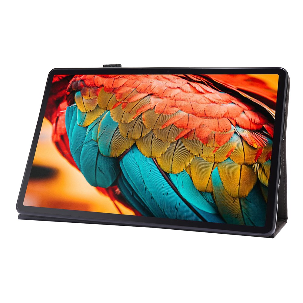 Crazy Horse Texture Two-Fold Design Leather Case for Lenovo Tab P11 2020 11-inch TB-J606F/J606X - Black-6