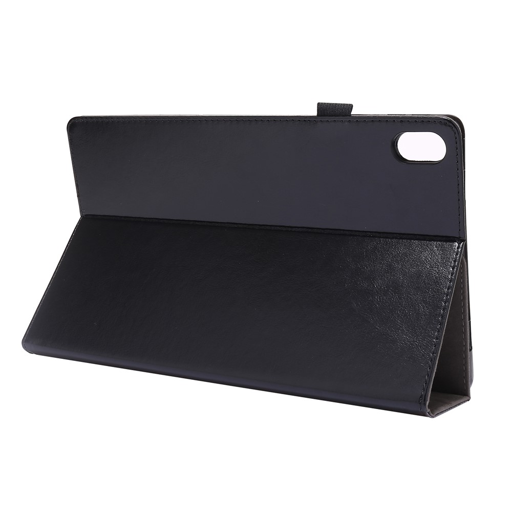Crazy Horse Texture Two-Fold Design Leather Case for Lenovo Tab P11 2020 11-inch TB-J606F/J606X - Black-7