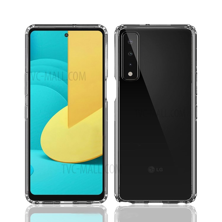 Clear Transparent Anti-scratch Acrylic + TPU Back Hybrid Cell Shell for LG Stylo 7 4G-1