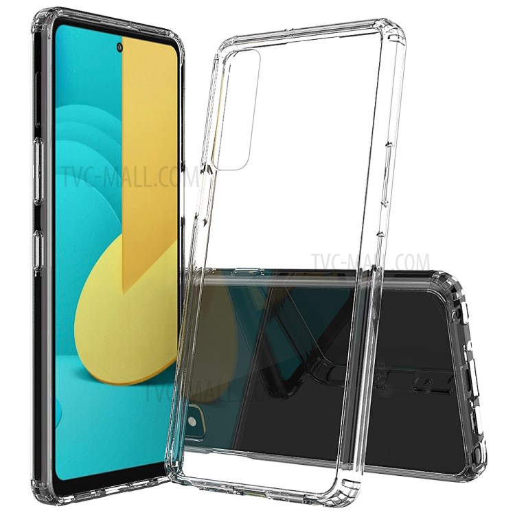 Clear Transparent Anti-scratch Acrylic + TPU Back Hybrid Cell Shell for LG Stylo 7 4G-2