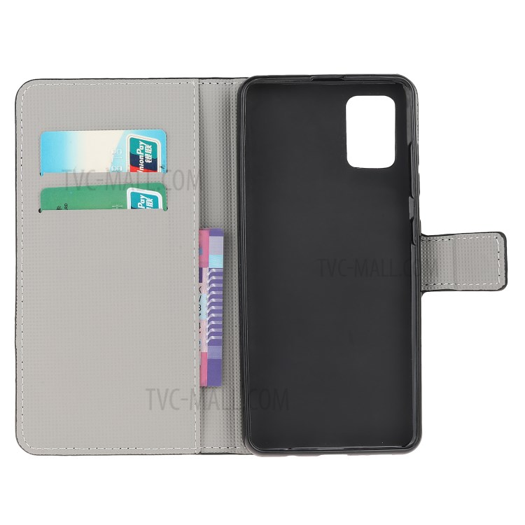 Pattern Printing Wallet Stand Design Leather Protective Case for Motorola Moto G100/Edge S - Black Cat-5
