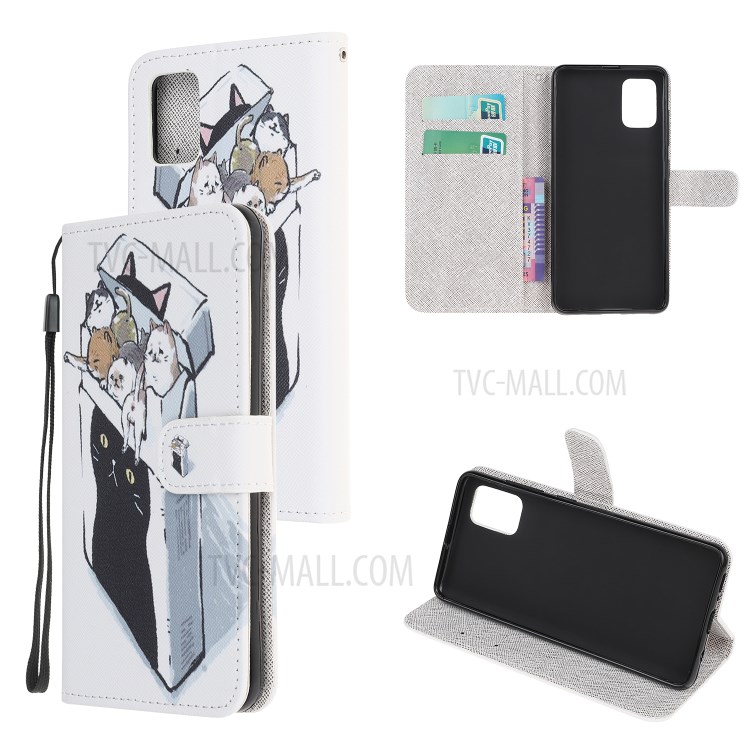 New Style Pattern Printing Cross Texture Wallet Leather Case for Motorola Moto G100/Edge S - Cat Group-6