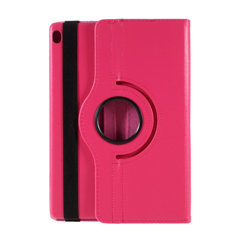 360 Degrees Rotating Stand Leather Case for Lenovo Tab M10 - Rose-3