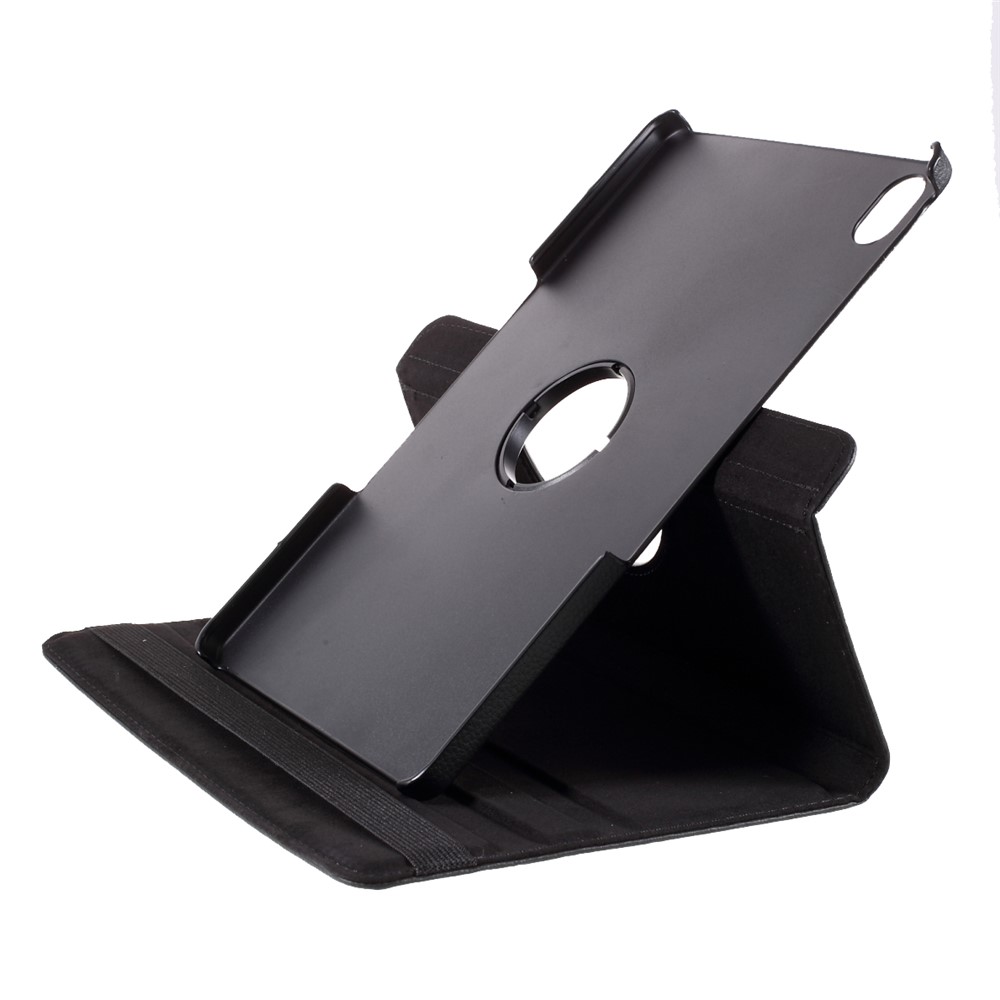 360 Degrees Rotating Stand Leather Case for Lenovo Tab P11 / Xiaoxin Pad 11-Inch TB-J606F - Black-8