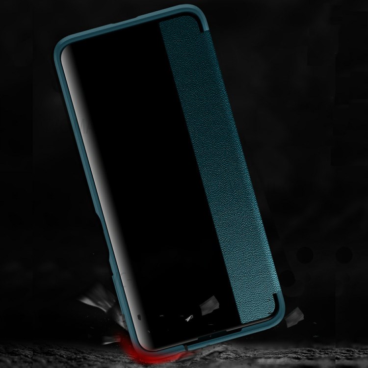 Elegant Style Anti-drop Slim Leather Protective Case for Motorola Moto G Power (2021) - Blackish Green-2