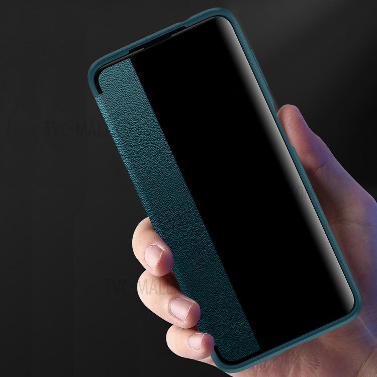 Elegant Style Anti-drop Slim Leather Protective Case for Motorola Moto G Power (2021) - Blackish Green-6