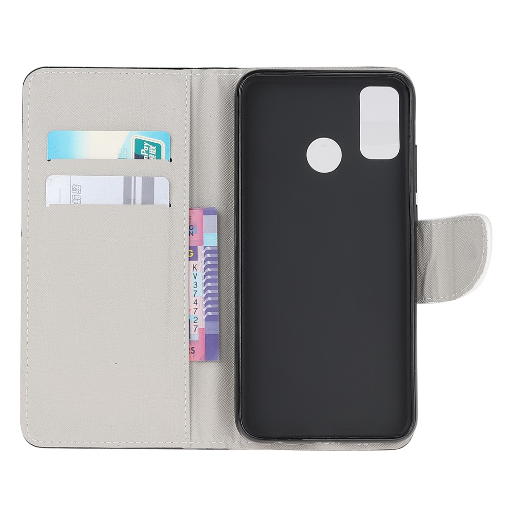 Pattern Printing Cross Texture Leather Wallet Stand Case for Motorola Moto G50 - Tower-6
