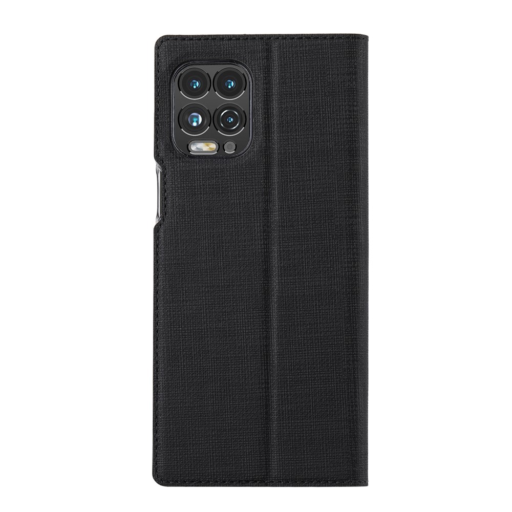 VILI DMX Series Well-Protected Leather Stand Case with Card Holder for Motorola Moto G100/Edge S - Black-3