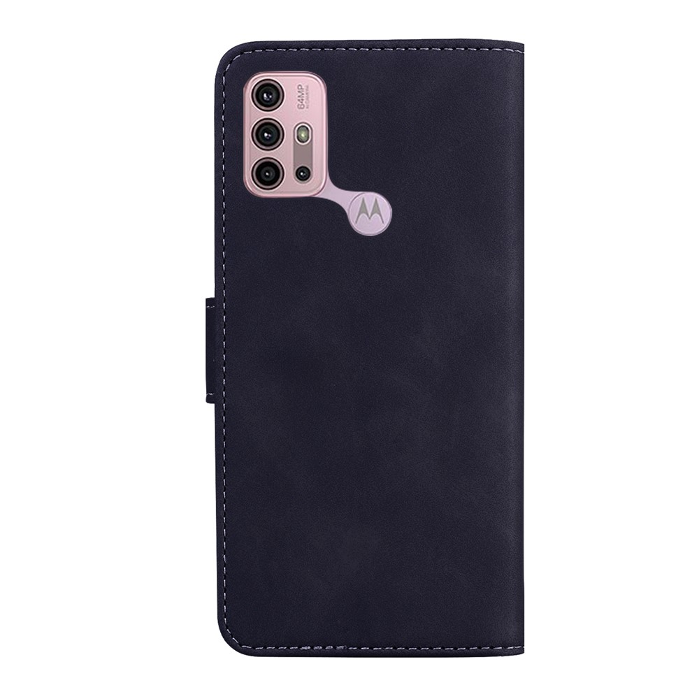 Wallet Stand Full Protection Flip Leather Phone Case for Motorola Moto G30 / Motorola Moto G10 - Black-4