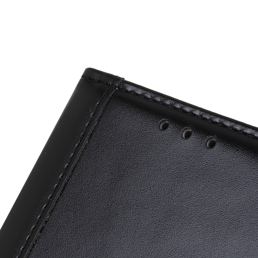 PU Leather Protective Case Shell with Stand Design for Motorola Moto G50 - Black-8