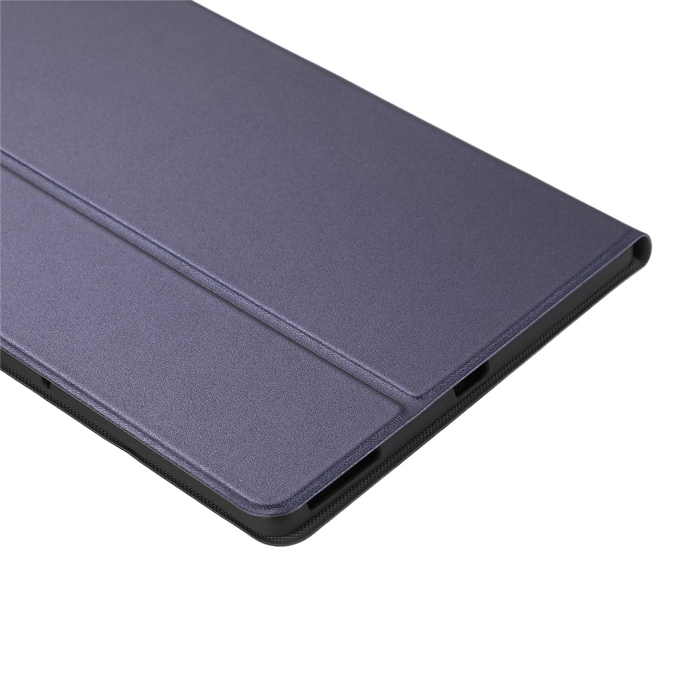 Cubierta de Tableta de Soporte de Cuero Liso Para Lenovo Tab M10 HD Gen 2 TB-X306X - Azul Oscuro