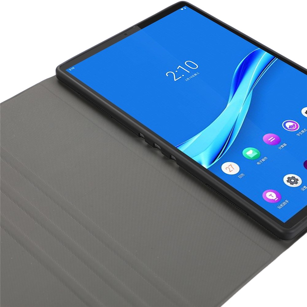 Plain Leather Stand Tablet Cover for Lenovo Tab M10 HD Gen 2 TB-X306X - Dark Blue-5