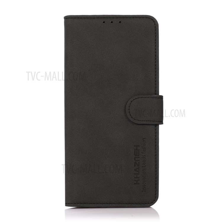 Lint Texture Leather Wallet Case for Motorola Moto G50 - Black-8