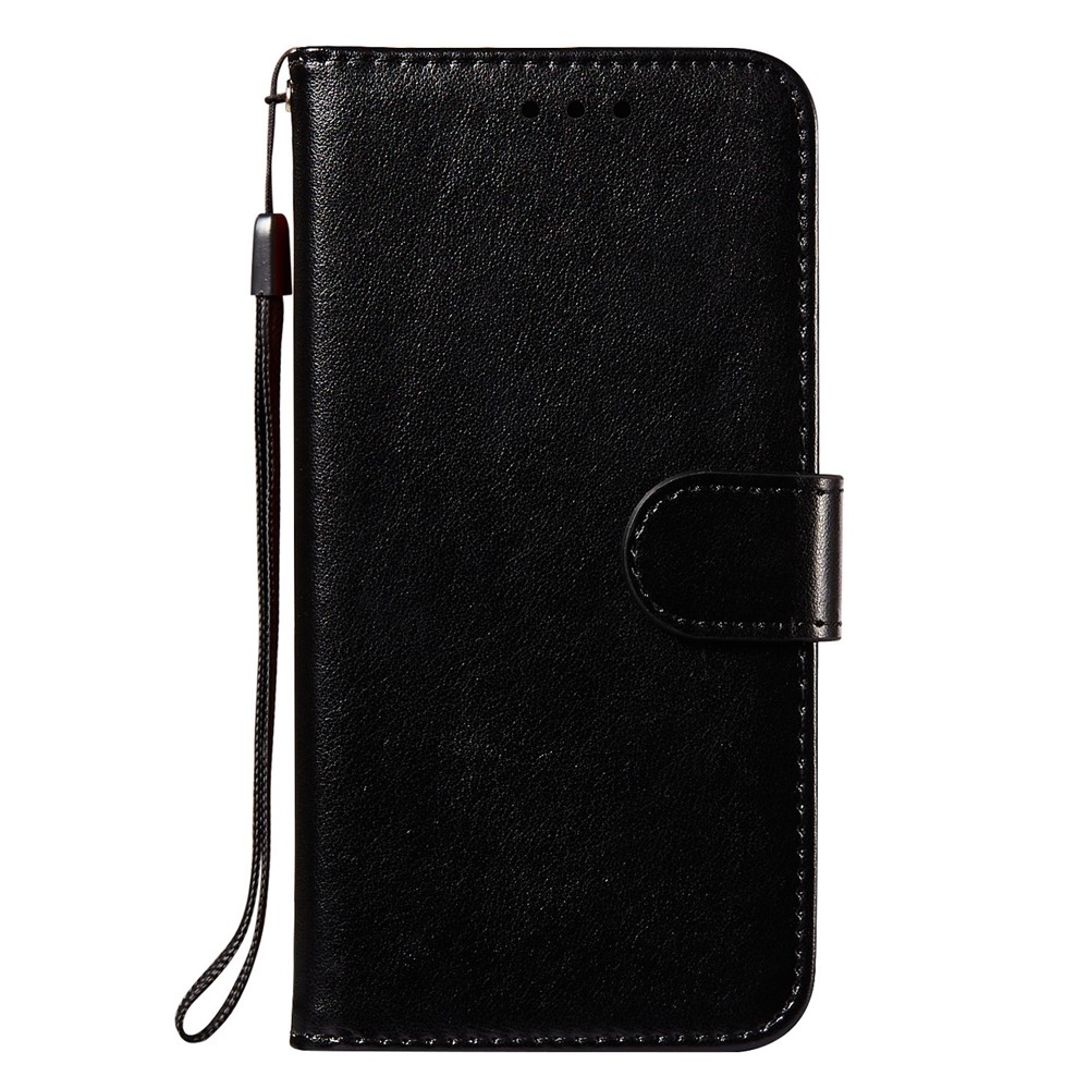 Dual-sided Magnetic Clasp Leather Wallet Stand Phone Case Shell for Motorola Moto G Power (2021) - Black-2