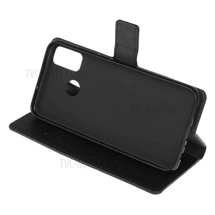 Wallet Stand Design Litchi Texture Leather Phone Shell Case for Motorola Moto G60/Moto G40 Fusion-5