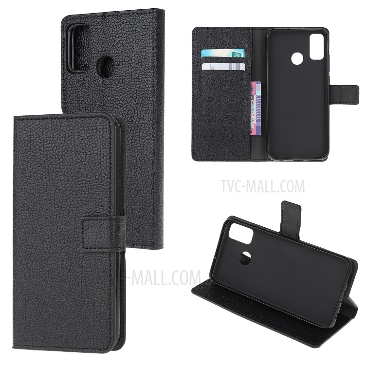 Wallet Stand Design Litchi Texture Leather Phone Shell Case for Motorola Moto G60/Moto G40 Fusion-7