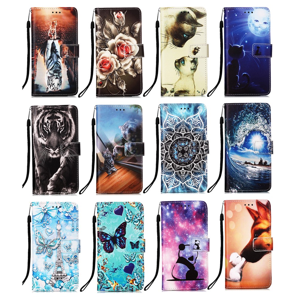 Well-Protected Pattern Printing Design Leather Wallet Protector Stand Case for Motorola Moto G100/Edge S - Dog Kiss-11