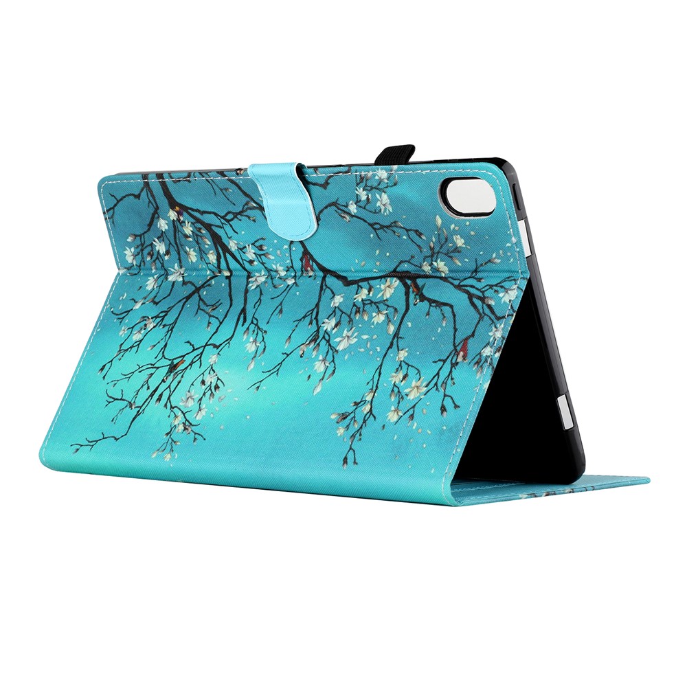Shockproof Pattern Printing Leather Tablet Stand Case Cover with Card Holder for Lenovo Tab P11 TB-J606F/iPad Air (2013)/iPad Air 2 9.7 (2017/2018) - Flower Tree-6