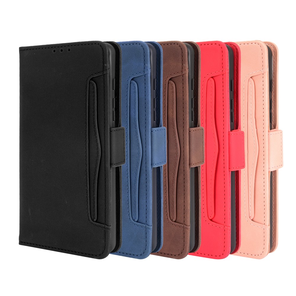 Wallet Design Multiple Card Slots Stand Leather Phone Case for Motorola Moto G50 - Black-10