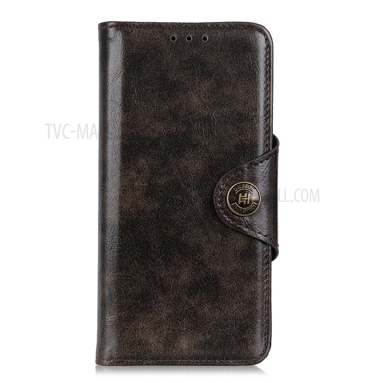Magnetic Clasp Leather Case Wallet Stand Phone Cover Shell for Motorola Moto G60/G40 Fusion - Coffee-6