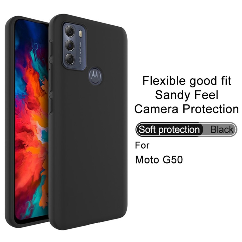 IMAK UC-3 Series Matte Frosting Soft TPU Shell Cell Phone Case Cover for Motorola Moto G50-2