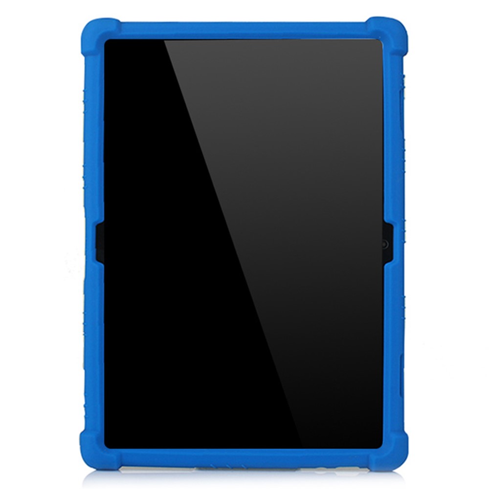Slide-Out Kickstand Design Silicone Tablet Cover Case for Lenovo Tab M10 TB-X605F - Blue-2