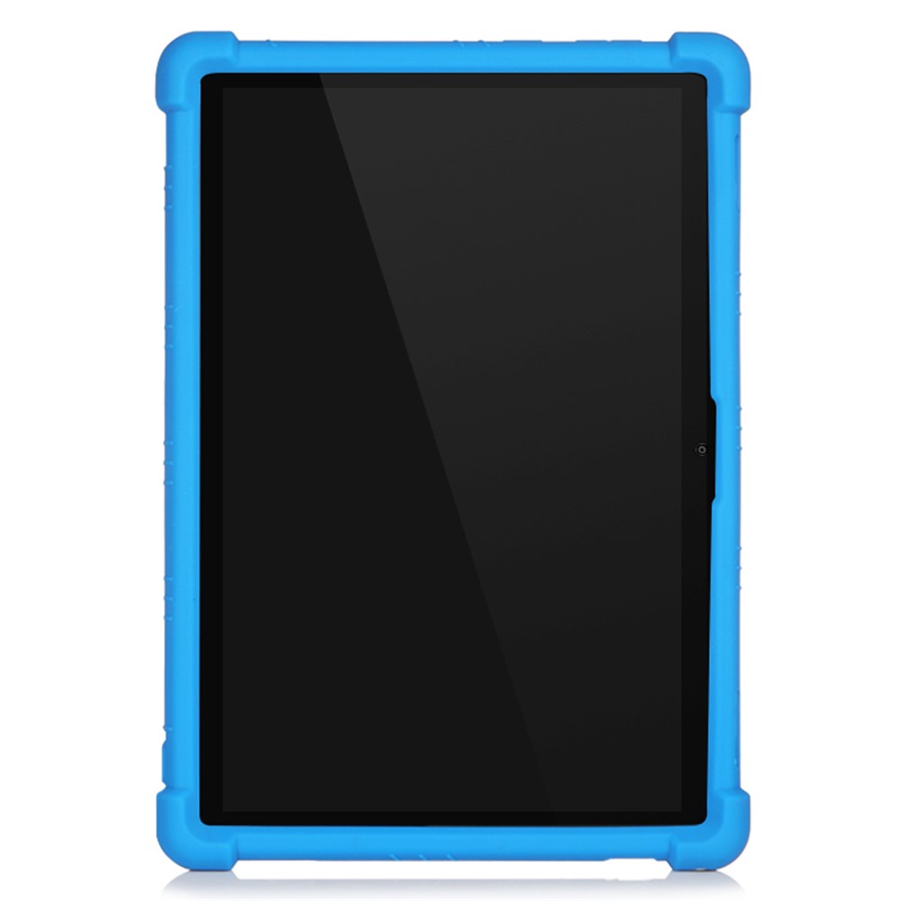 Slide-Out Kickstand Design Silicone Tablet Cover Case for Lenovo Tab M10 Plus X606 - Blue-2